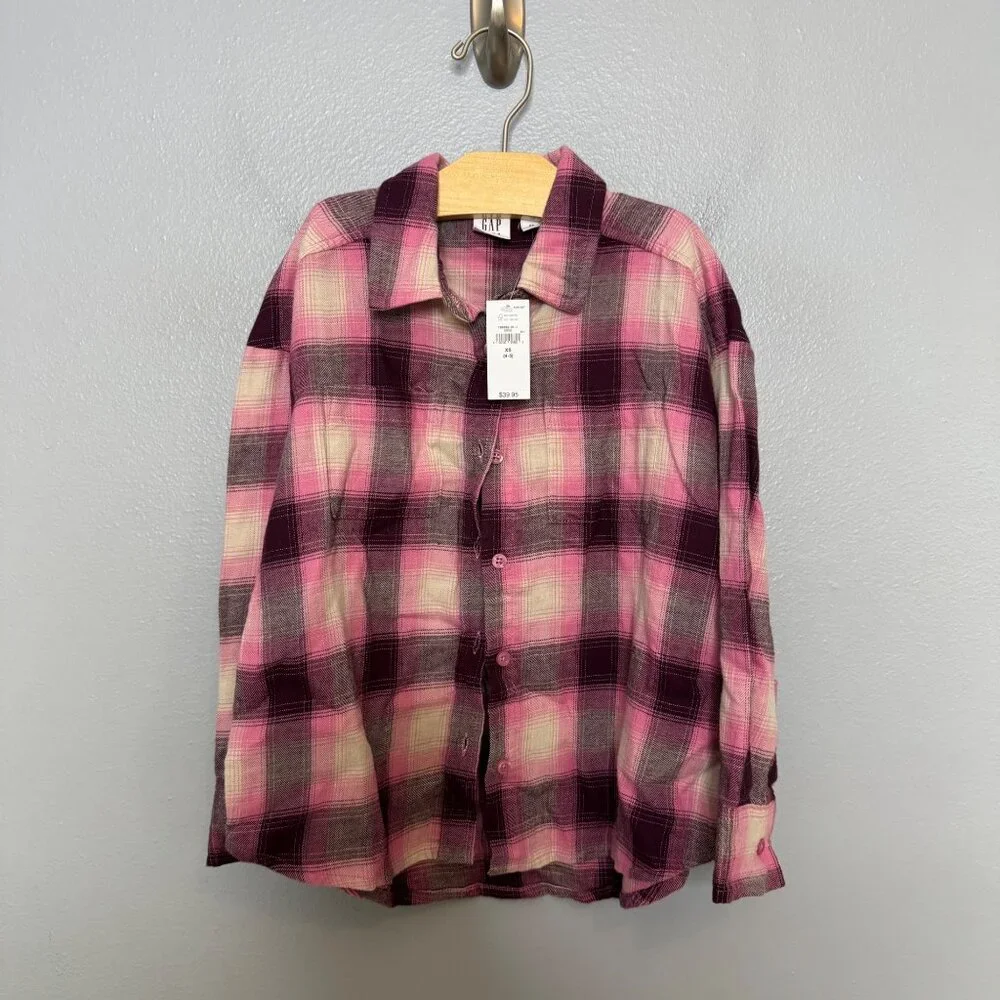 GAP KIDS flannel & cord overall jumper size 4-5 years